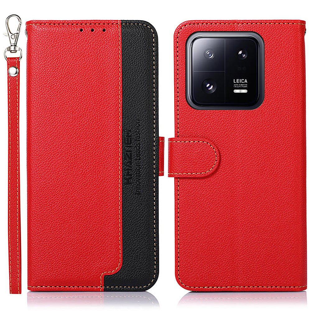 KHAZNEH For Xiaomi 13 Pro 5G Litchi Texture TPU PU Leather Phone Case RFID Blocking Scratch Resistant Flip Stand Wallet Cover KHAZNEH For Xiaomi 13 Pro 5G Litchi Texture TPU PU Leather Phone Case RFID Blocking Scratch Resistant Flip Stand Wallet Cover